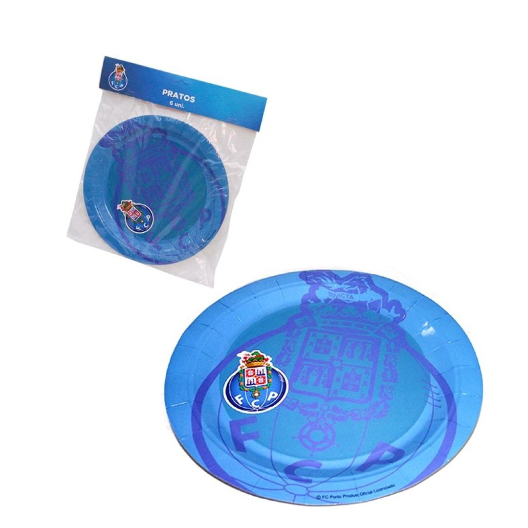 6 Pratos Papel  22cm