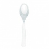 10 Colheres plástico branco