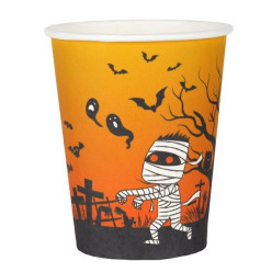 10 Copos Halloween Casa Encantada