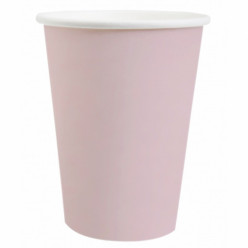10 Copos Papel Rosa Claro