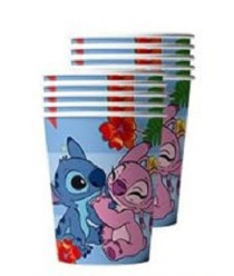 10 Copos Stitch e Angel