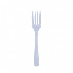 10 Garfos Plástico Azul Bebé