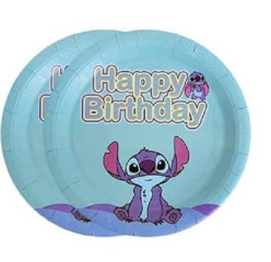 10 Pratos Stitch Disney 18cm