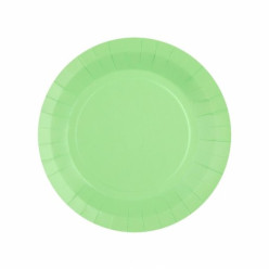 10 Pratos Verde Menta 18cm