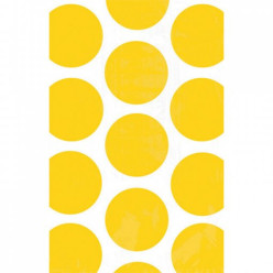 10 Sacos Brinde Amarelo Bolinhas