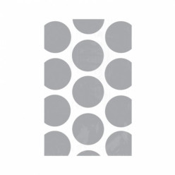 10 Sacos Brinde Prateado Bolinhas