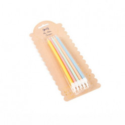 10 Velas Cores Pastel