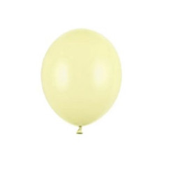 100 Balões Amarelo Claro Pastel 5" (12cm)