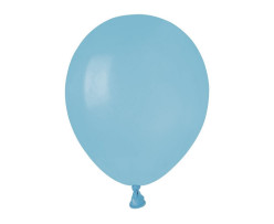 100 Balões Azul Bebé 5" (13cm)