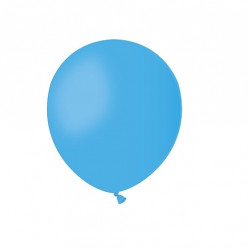 100 Balões Azul Céu 5 (13cm)