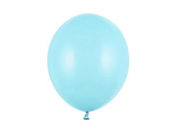 100 Balões Azul Claro Pastel 12" (30cm)