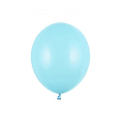 100 Balões Azul Claro Pastel 5" (12cm)