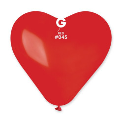 100 Balões Coração Vermelho 10" (25cm)