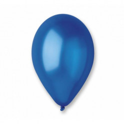 100 Balões Metalizados Azul 11