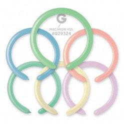 100 Balões Modelar Macaron Pastel