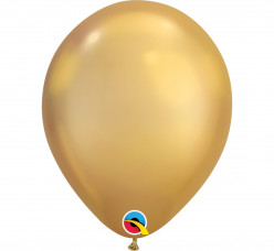 100 Balões Ouro Chrome 11"