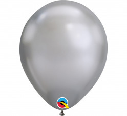 100 Balões Prateado Chrome 11