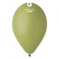100 Balões Verde Azeitona 10 (26cm)