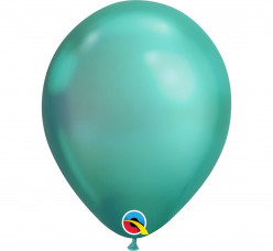 100 Balões Verde Chrome 11''