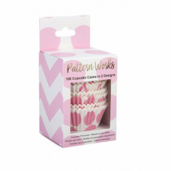 100 Cápsulas Cupcakes Rosa