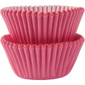 100 Mini Forminhas Rosa Claro Cupcake 30mm
