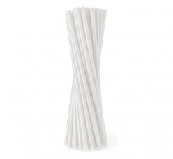 100 Palhinhas Plástico Transparente