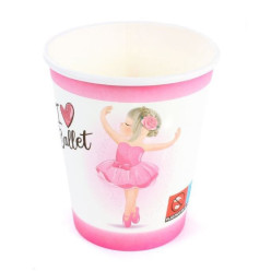 12 Copos I Love Ballet