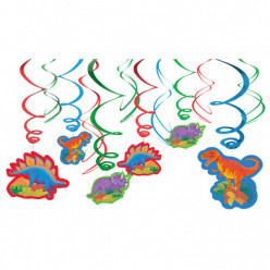 12 Espirais Decorativas Dinossauro