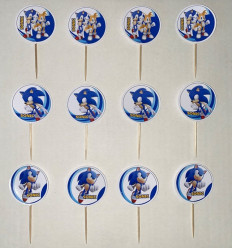12 Mini Toppers Sonic