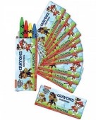 12 Packs com 4 Lápis Cera Patrulha Pata