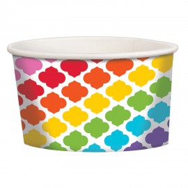 12 Taças de papel 251ml – Arco-Íris