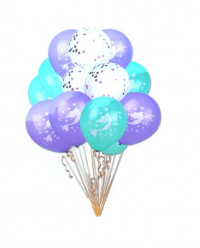 15 Balões Latex Sereia Sortidos
