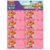 16 Etiquetas Autocolantes Skye Patrulha Pata