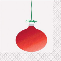 16 Guardanapos Bola Natal