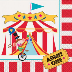 16 Guardanapos Circo