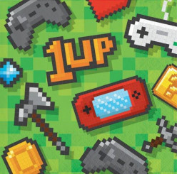 16 Guardanapos Cocktail Game On