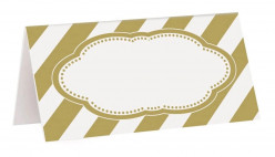 16 Marcadores de Mesa Dourado