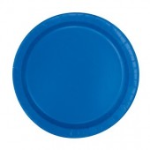 16 Pratos Azul Royal redondos 22cm