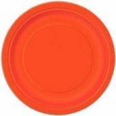 16 Pratos Laranja 22cm