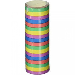 18 Mini Serpentinas Coloridas