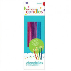 18 Velas Sparkle com Glitter