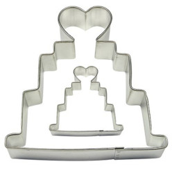 2 Cortadores Bolo Casamento PME