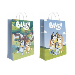 2 Sacos de Papel Bluey e Bingo 32cm