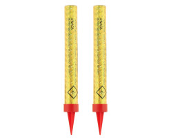 2 Velas Foguete Sparklers Holográficos 12cm