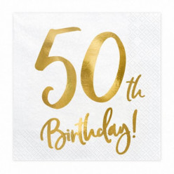 20 Guardanapos 50th Birthday