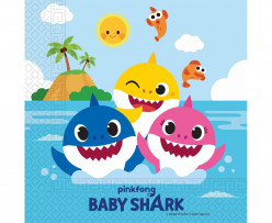 20 Guardanapos Baby Shark Fun in the Sun
