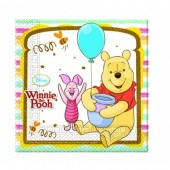 20 Guardanapos Festa Ursinho Winnie the Pooh