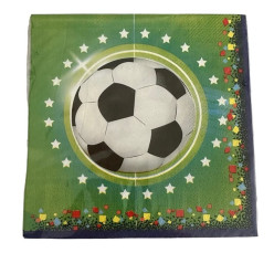 20 Guardanapos Futebol Papel 33cm