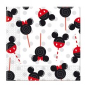 20 guardanapos Mickey e Minnie Candies 33cm