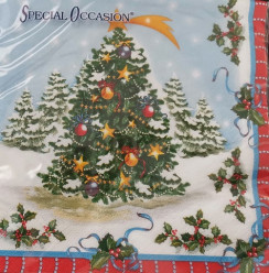 20 Guardanapos Natal Árvore de Natal